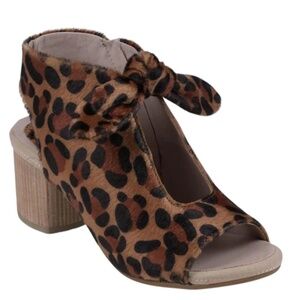Good Choice Kimora Animal Print Block Heel Sandals – Cutout Open Toe Bootie Heel